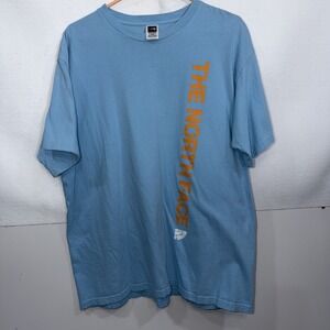 The North Face Light Blue  Graphic Logo Casual T-Shirt Men's Size Extra Large XL